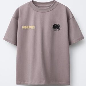 Alan Jones Clothing Boys Oversized Cotton Printed T-Shirt | Round Neck, Short Sleeves, Casual Wear